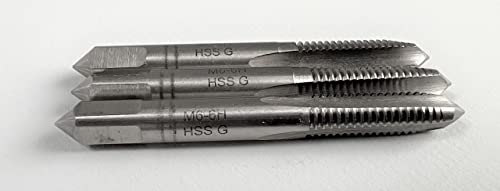 Hand-Gewindebohrersatz M6 3-teilig HSS DIN 352 Gewindebohrer Handgewindebohrer Hand-Gewindebohrersatz M6 3-teilig HSS DIN 352 Gewindebohrer Handgewindebohrer von myMAW