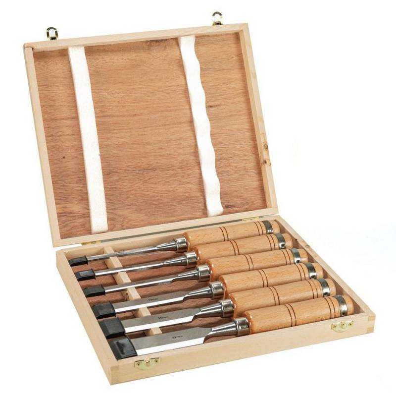 myMAW Drechselbank 6 x Stechbeitel in Holzkiste Profi Stemmeisen Stecheisen Beitel … myMAW Drechselbank 6 x Stechbeitel in Holzkiste Profi Stemmeisen Stecheisen Beitel … von myMAW