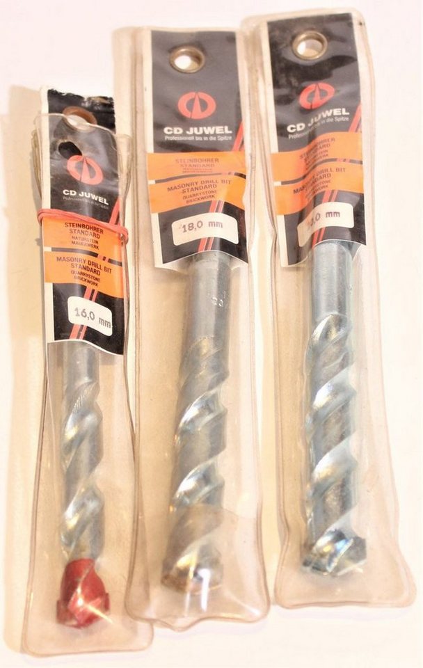 myMAW Steinbohrer CD JUWEL Steinbohrer Set- 3tlg. 16 18 20 mm Bohrerset Stein Bohr… myMAW Steinbohrer CD JUWEL Steinbohrer Set- 3tlg. 16 18 20 mm Bohrerset Stein Bohr… von myMAW