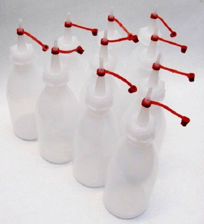 myMAW Transportbehälter 10 x Enghalsflasche Laborflasche 250 ml + Deckel Flasche Spritzf… von myMAW