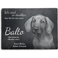 40 X 30 cm Gedenktafel Für Tiere Schiefertafel Inkl. Gravur Als Gedenkstein Personalisiert Mit Foto Und Wunschtext Grabschmuck von myPaddiX