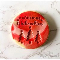 Fondantstempel Fröhliche Weihnachten Fondantstempel Fröhliche Weihnachten von myPrintiverse