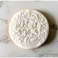 Fondantstempel Let It Snow | Cookiestamp Fondantstempel Let It Snow | Cookiestamp von myPrintiverse