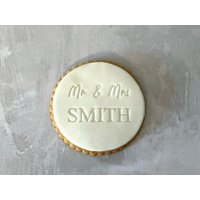 Fondantstempel Mr & Mrs Hochzeit | Verlobung Jahrestag Personalisiert Fondantstempel Mr & Mrs Hochzeit | Verlobung Jahrestag Personalisiert von myPrintiverse