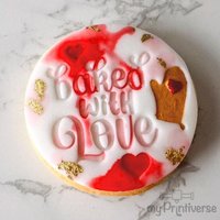 Fondantstempel Valentinstag | Baked With Love Fondantstempel Valentinstag | Baked With Love von myPrintiverse