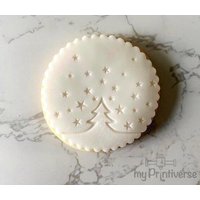Fondantstempel | Weihnachten Weihnachtsbaum Mit Sternenhimmel Fondantstempel | Weihnachten Weihnachtsbaum Mit Sternenhimmel von myPrintiverse