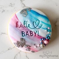 Fondantstempel Zur Baby Party | Shower Hallo von myPrintiverse