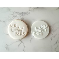 Fondantstempel Zur Verlobung/Hochzeit Mr & Mrs von myPrintiverse