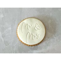 Fondantstempel Zur Verlobung/Hochzeit Mr. & Mrs von myPrintiverse