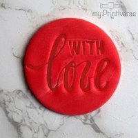 Keks - Fondantstempel Zur Verlobung/Hochzeit With Love Keks - Fondantstempel Zur Verlobung/Hochzeit With Love von myPrintiverse
