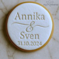 Personalisierter Fondantstempel Hochzeit Personalisierter Fondantstempel Hochzeit von myPrintiverse