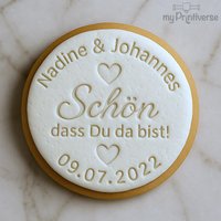 Personalisierter Fondantstempel Schön Dass Du Da Bist Personalisierter Fondantstempel Schön Dass Du Da Bist von myPrintiverse