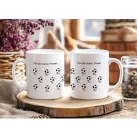 Personalisierte Trainer Trainerin Tasse Fußball - Geschenk Vom Team Mit Namen Danke Geschenkidee Für Coach & Mannschaft von myPrintyDE