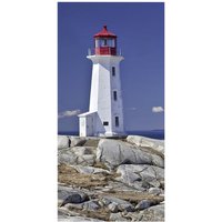 mySPOTTI Badrückwand »Lighthouse«, BxH:100 cm x 210 cm, blau von mySPOTTI