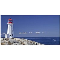 mySPOTTI Badrückwand »Lighthouse«, BxH:90 cm x 45 cm, blau von mySPOTTI