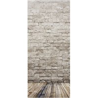 mySPOTTI Badrückwand »Mauerwerk«, BxH:90 cm x 210 cm, beige von mySPOTTI