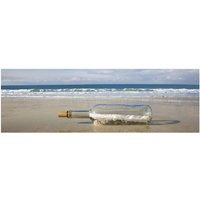 mySPOTTI Badrückwand »Message in a Bottle«, BxH:140 cm x 45 cm, blau von mySPOTTI