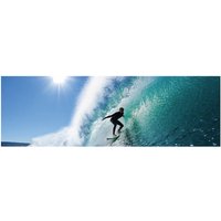 mySPOTTI Badrückwand »Surfing USA«, BxH:140 cm x 45 cm, blau von mySPOTTI