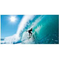 mySPOTTI Badrückwand »Surfing USA«, BxH:90 cm x 45 cm, blau von mySPOTTI