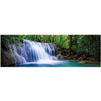 mySPOTTI Badrückwand »Waterfall«, BxH:140 cm x 45 cm, blau von mySPOTTI