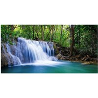 mySPOTTI Badrückwand »Waterfall«, BxH:90 cm x 45 cm, blau von mySPOTTI