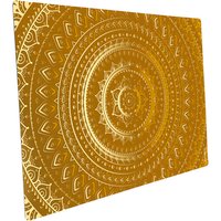 mySPOTTI Mini-Spritzschutz »Mandala gold«, Aluverbund, Orientalisches design von mySPOTTI