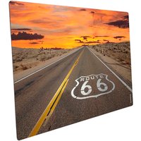 mySPOTTI Mini-Spritzschutz »Route 66«, Aluverbund, Bild von mySPOTTI