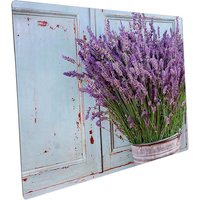 mySPOTTI Mini-Spritzschutz »Vintage Lavendel«, Aluverbund, Lavendel-Design von mySPOTTI