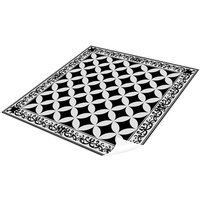 mySPOTTI Vinyl Teppich »Chadi«, BxL:136 cm x 136 cm, schwarz|weiß von mySPOTTI