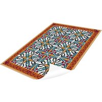 mySPOTTI Vinyl Teppich »Eos«, BxL:65 cm x 85 cm, orange|grün|rot|weiß von mySPOTTI