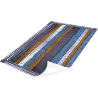 mySPOTTI Vinyl Teppich »Morice«, BxL:65 cm x 85 cm, blau|weiß|orange von mySPOTTI