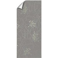 mySPOTTI Vliestapete »Misaki«, Blumenmuster, grau/beige, matt von mySPOTTI