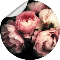 mySPOTTI Vliestapete »Rosa«, Blumenmuster, rosa/schwarz, matt von mySPOTTI