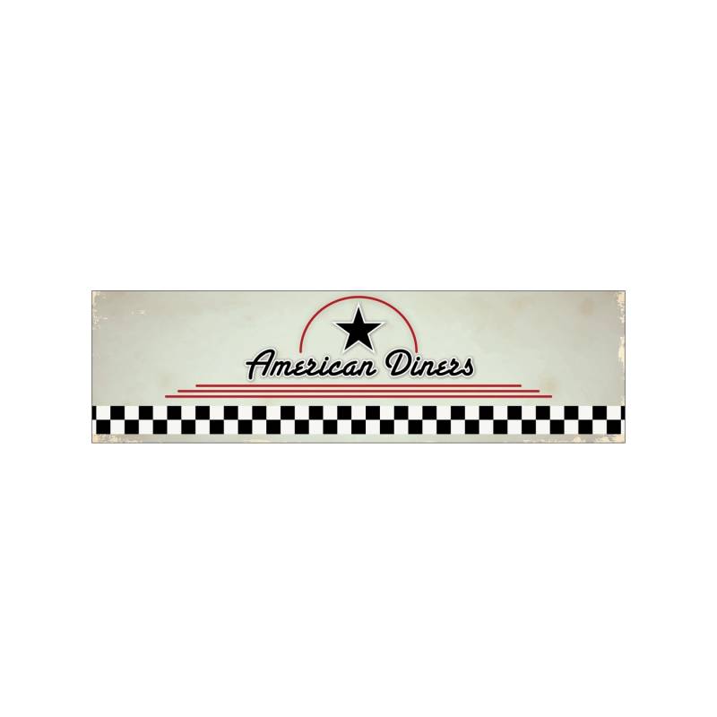 MySpotti Küchenrückwand Profix Cucina American Diners 210 x 60 cm Mehrfarbig von mySPOTTi
