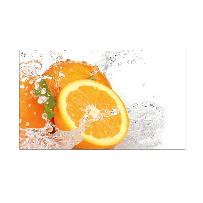 MySpotti Küchenrückwand Profix Cucina Aqua 100 x 60 cm Gelb-Orange-Weiß von mySPOTTi