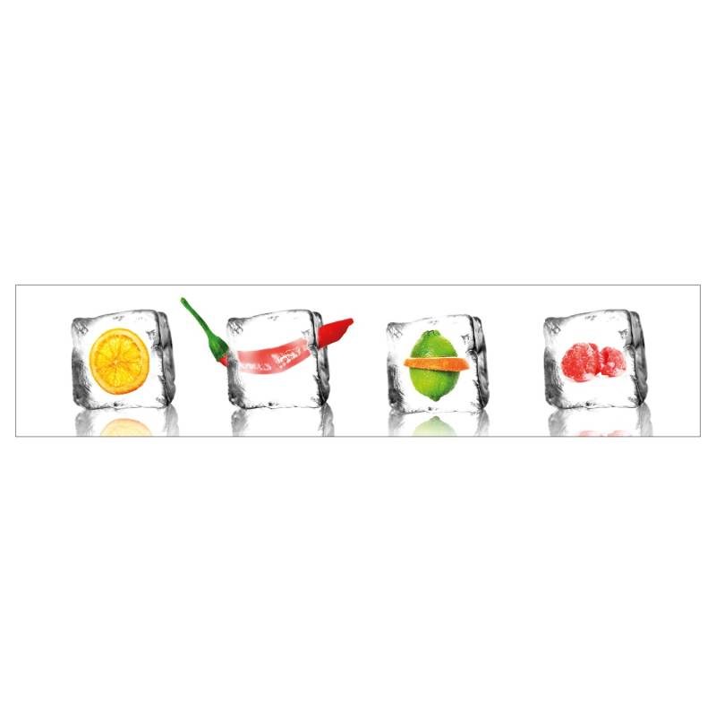 MySpotti Küchenrückwand Profix Cucina Eisfrüchte 270 x 60 cm Kristallklar von mySPOTTi