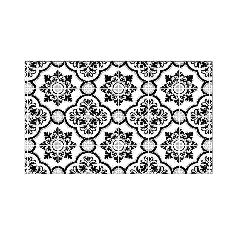 MySpotti Küchenrückwand Profix Cucina Elena Fliesen 100 x 60 cm Schwarz-Weiß von mySPOTTi