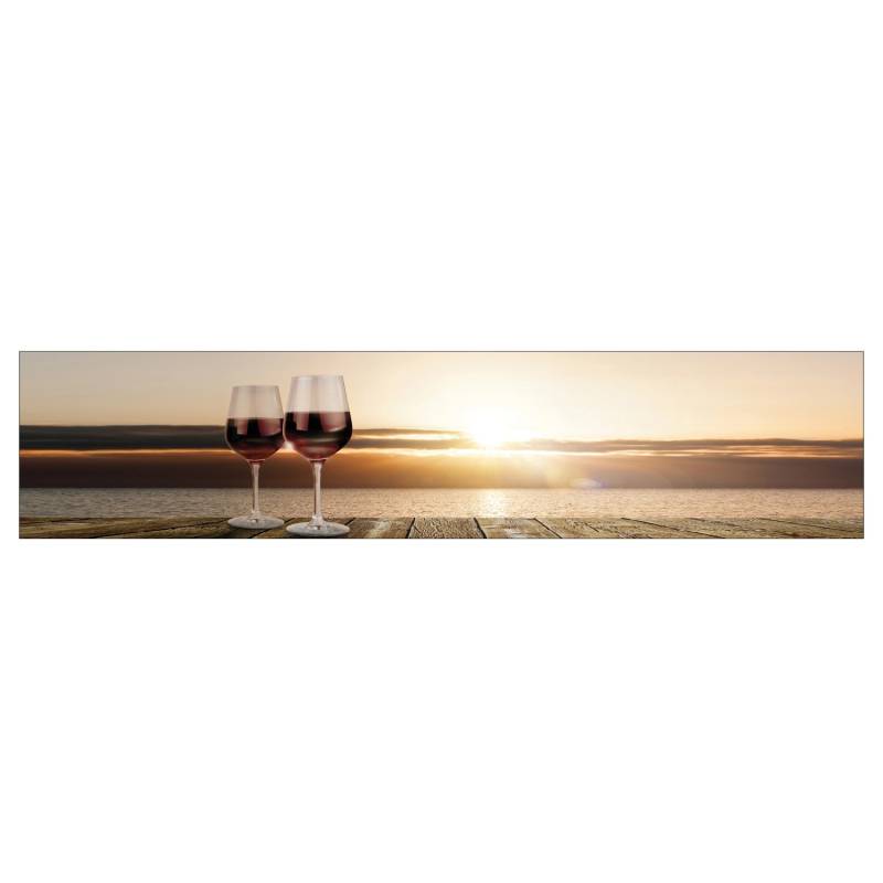 MySpotti Küchenrückwand Profix Cucina Feierabend 270 x 60 cm Weinrot von mySPOTTi