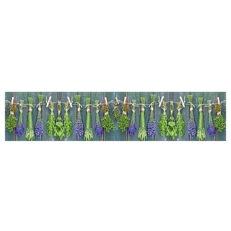 MySpotti Küchenrückwand Profix Cucina Kräuter Provence 270 x 60 cm Grün-Blau von mySPOTTi
