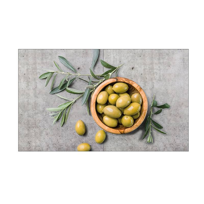 MySpotti Küchenrückwand Profix Cucina Olive concrete 100 x 60 cm Grau-Grün von mySPOTTi