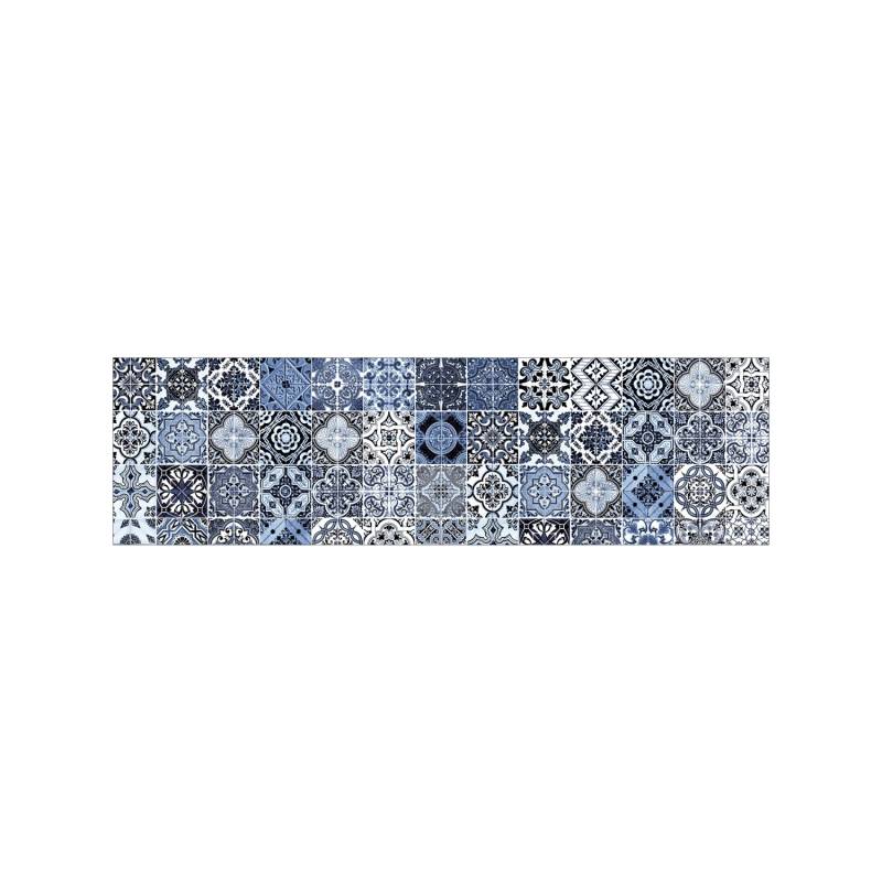 MySpotti Küchenrückwand Profix Cucina Stefano Fliese 210 x 60 cm Blau-Weiß von mySPOTTi