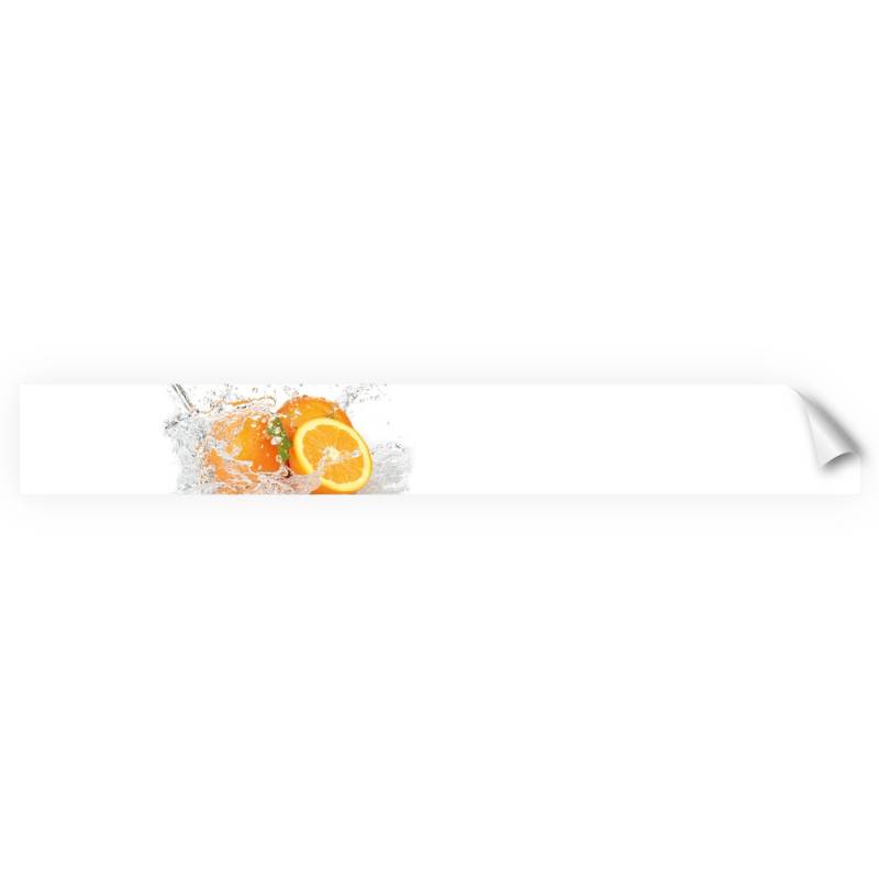 Myspotti Küchenrückwandfolie Aqua Orange Selbstklebend 450 cm x 60 cm von mySPOTTi