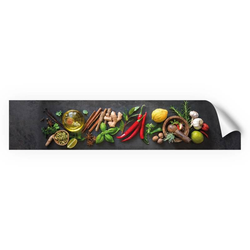 Myspotti Küchenrückwandfolie Fresh Spice Selbstklebend 280 cm x 60 cm von mySPOTTi