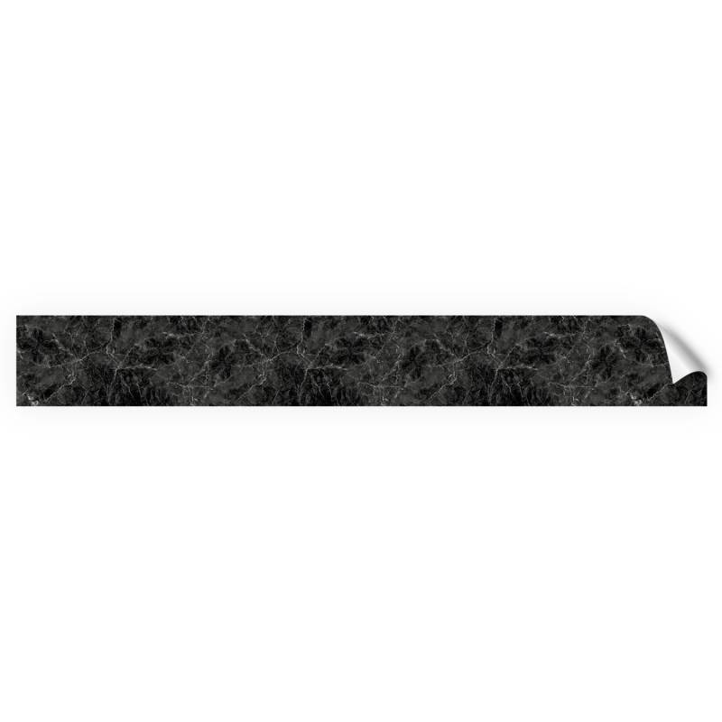 Myspotti Küchenrückwandfolie Marmor Black Selbstklebend 450 cm x 60 cm von mySPOTTi