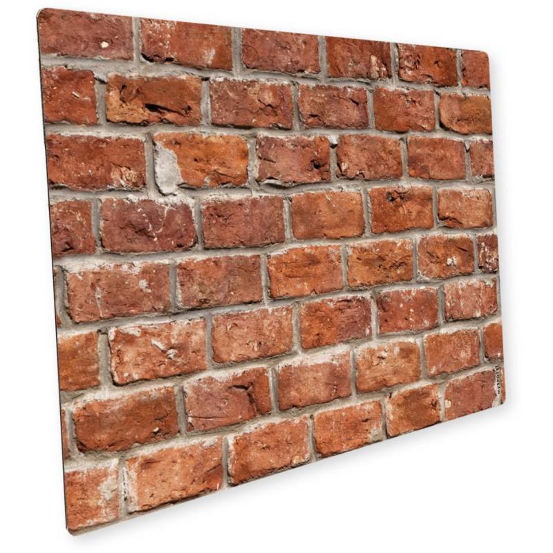 Myspotti Mini-Spritzschutzplatte Brick Wall 59 cm x 41 cm Braun von mySPOTTi