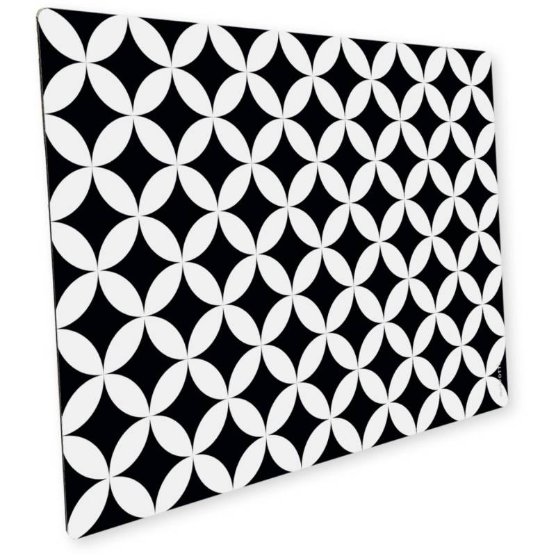 Myspotti Mini-Spritzschutzplatte Chadi 59 cm x 41 cm Schwarz-Weiß von mySPOTTi