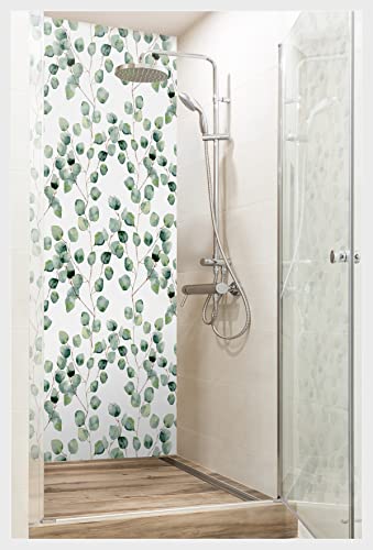 mySPOTTi Fresh - Selbstklebende Duschrückwand zum Aufkleben aus hochwertigem Material. Einfache Montage (100 x 210 cm, Björk) von mySPOTTi