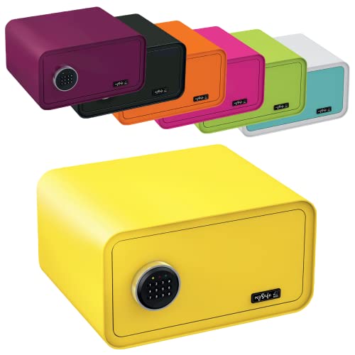 mySafe 430 Code | Elektronischer Tresor mit Zahlenschloss | 23x43x35cm | Design Safe | Möbeltresor | Stahltresor Doppelbolzenverriegelung | Alarm und Notschlüssel | Wand- Bodentresor | Farbe Gelb mySafe 430 Code | Elektronischer Tresor mit Zahlenschloss | 23x43x35cm | Design Safe | Möbeltresor | Stahltresor Doppelbolzenverriegelung | Alarm und Notschlüssel | Wand- Bodentresor | Farbe Gelb von mySafe BASI