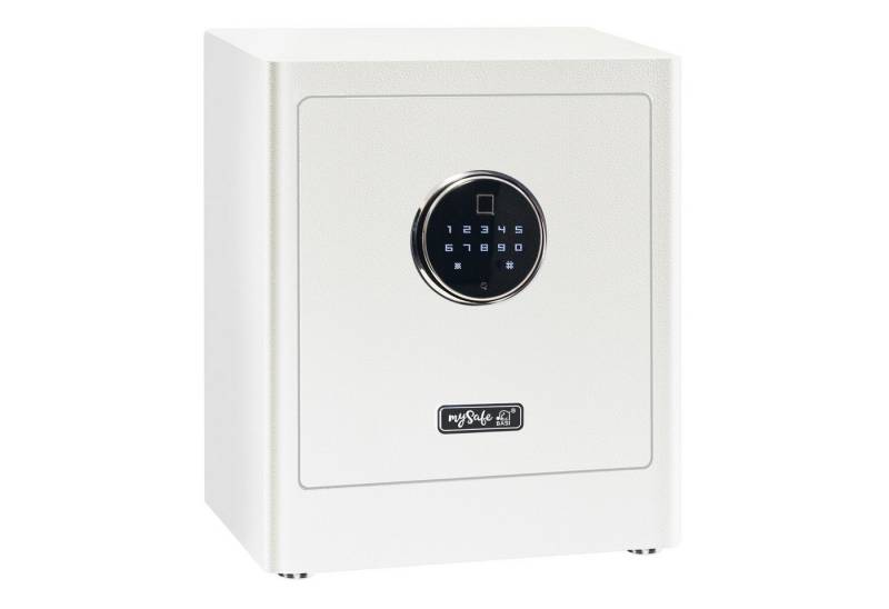 mySafe BASI Tresor Elektrischer Tresor Fingerabdruck, Touchdisplay (Packung, 1-St), Alarm, Code & Fingerprint, 2 Notschlüssel, Notstromaggregat von mySafe BASI
