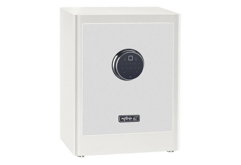 mySafe BASI Tresor Elektrischer Tresor mit Fingerabdruck Schloss, Tou (Packung, 1-St), Alarm, Code & Fingerprint, 2 Notschlüssel, Notstromaggregat von mySafe BASI